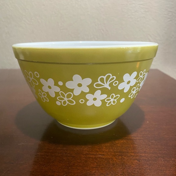 Corningware Other - Vintage, Pyrex Nesting Bowl, Spring Blossom Green often Known as the Crazy Daisy
